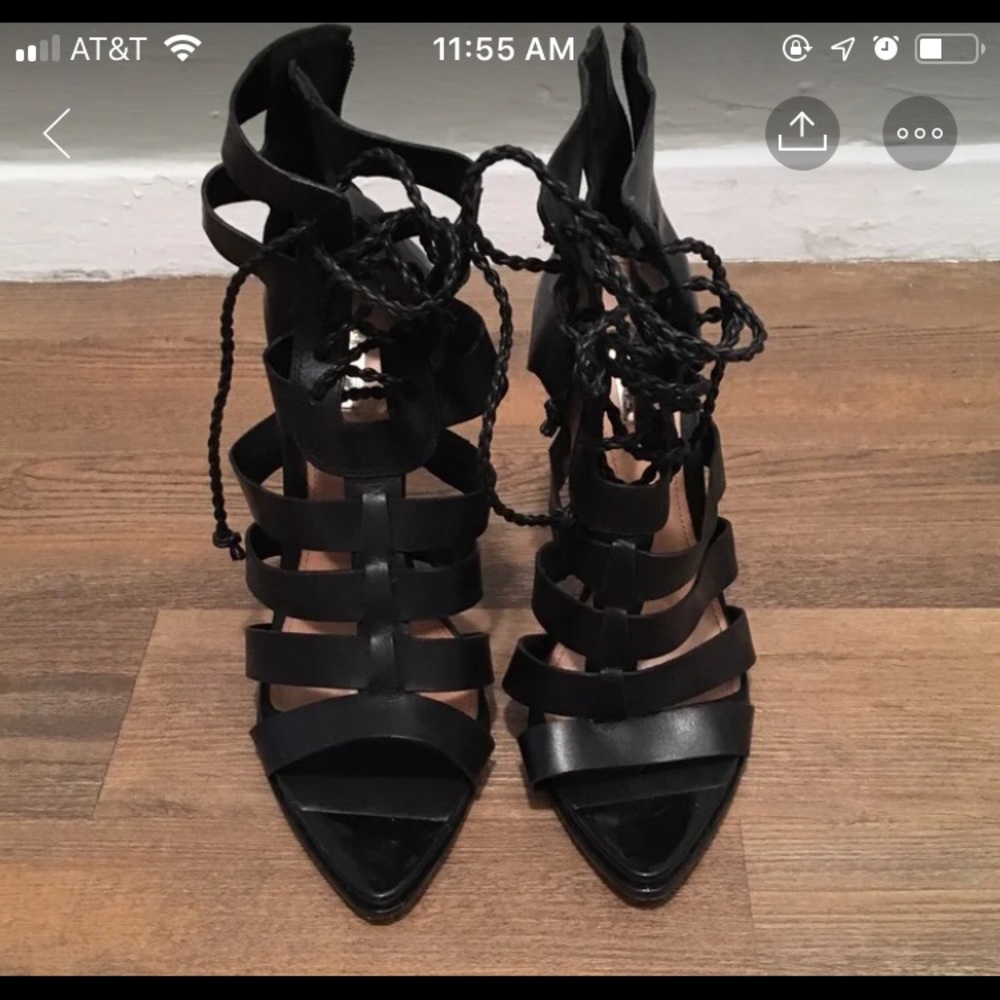 Schutz Strappy Heeled Sandals